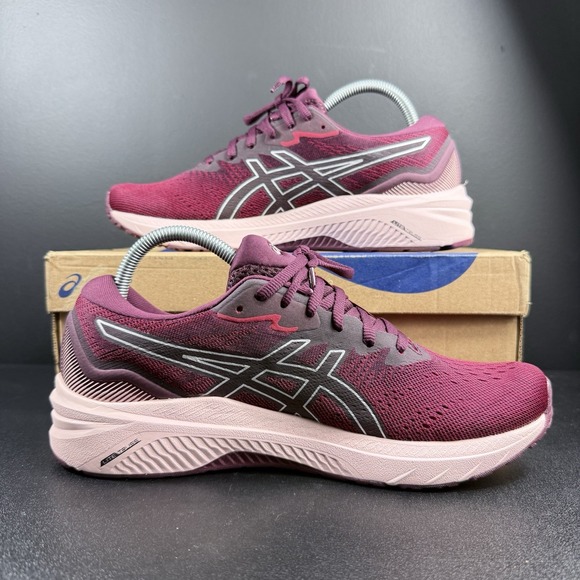 ASICS GT1000-11 Running Shoes Women's Size 10 Cranberry Silver 1012B197-601 - Picture 3 of 16